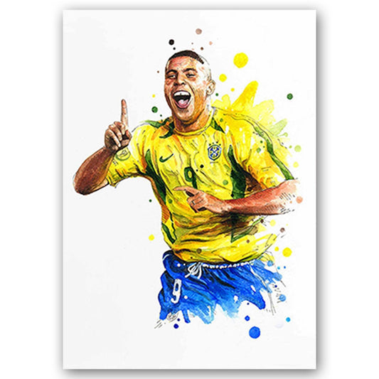 Ronaldo De Lima Football Star Soccer Poster
