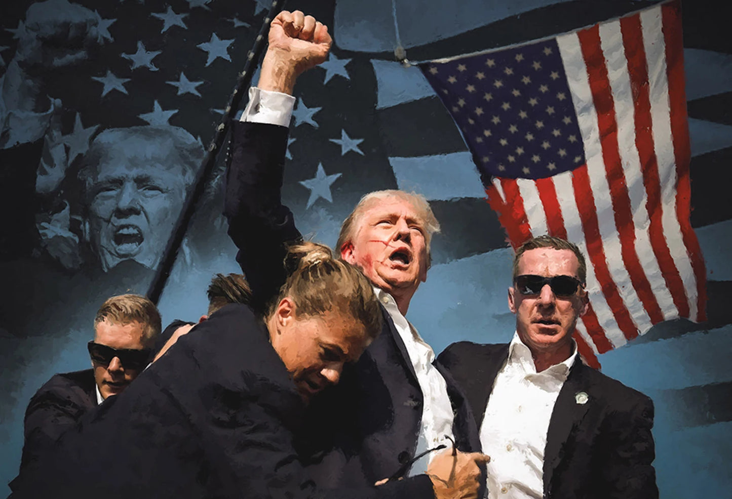 Donald Trump Fight Fight Fight Poster