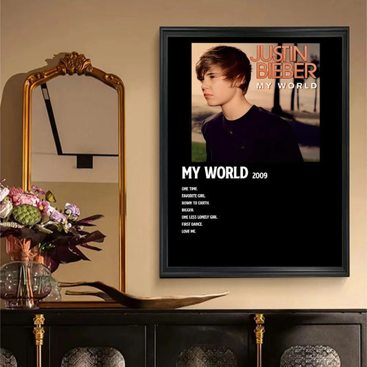 Justin Bieber My World Minimalist Poster