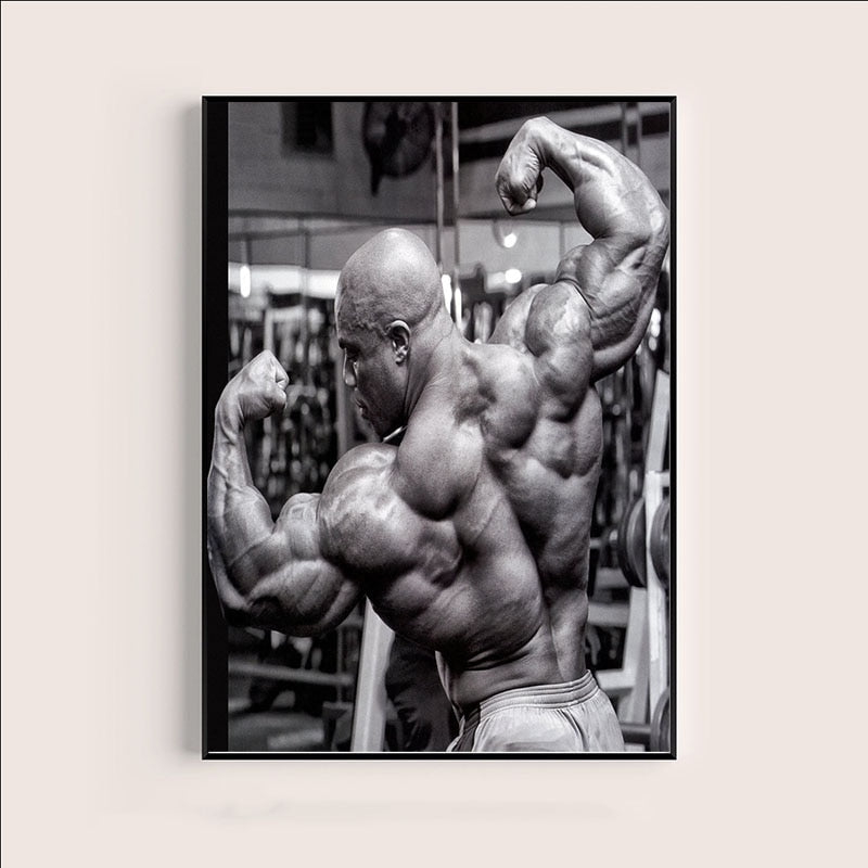 Ronnie Coleman Back Pose Gym Poster
