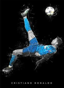 Cristiano Ronaldo Kick Futbol Poster