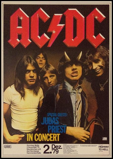AC/DC In Concert Rock Poster - Aesthetic Wall Decor