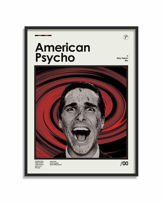 American Psycho Minimalist Movie Wall Art Poster - Aesthetic Wall Decor