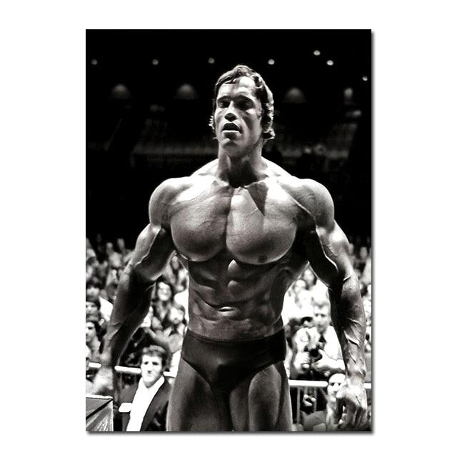 Arnold Schwarzenegger Body Building Gym Wall Art Poster - Aesthetic Wall Decor