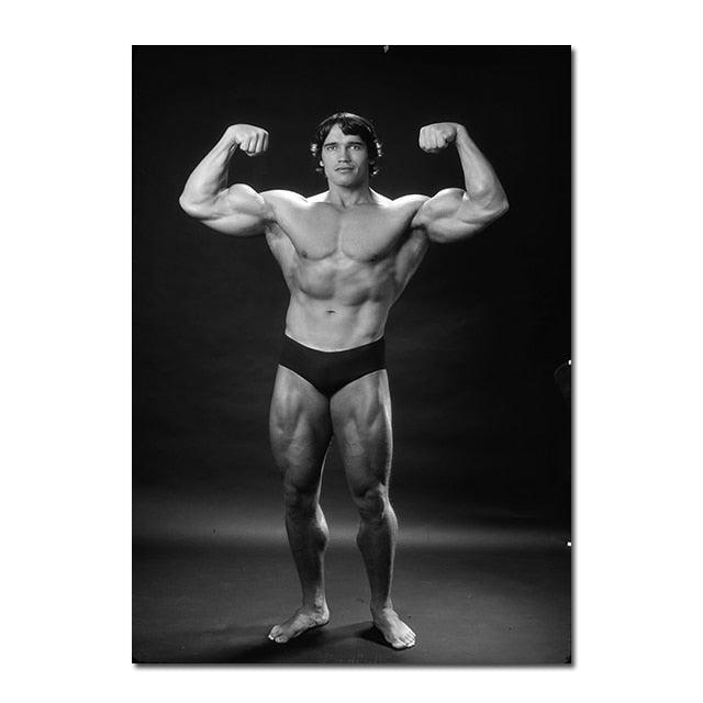 Arnold Schwarzenegger Fitness Pose Wall Art Poster - Aesthetic Wall Decor