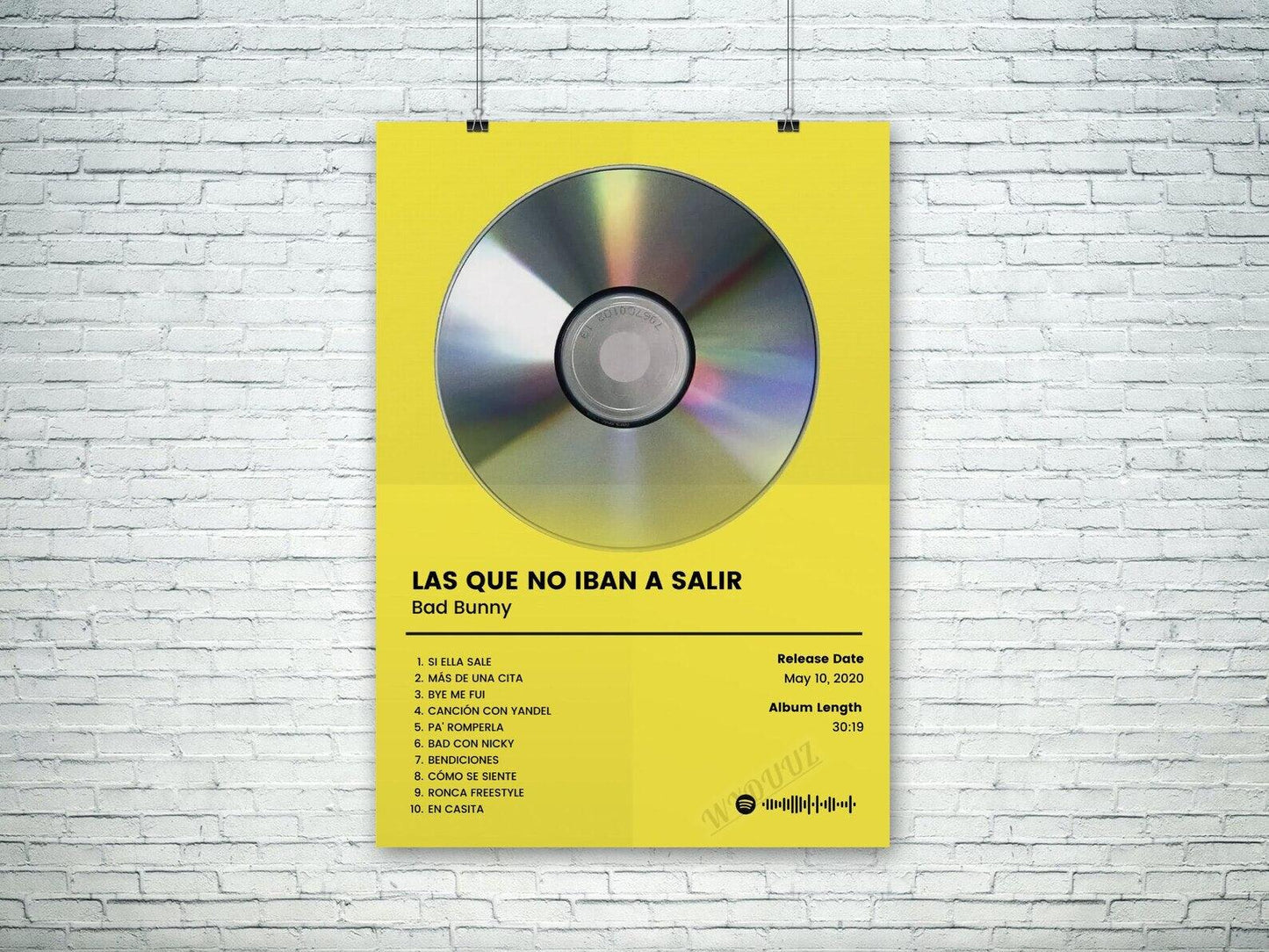 Bad Bunny Las Que Iban A Salir No Music Album Cover Wall Art Poster - Aesthetic Wall Decor