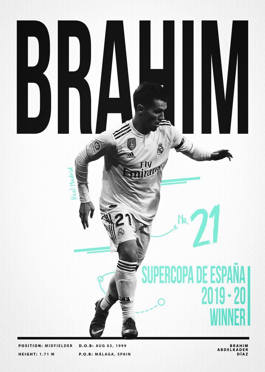Brahim Football Player Futbol Soccer Wall Art Poster - Aesthetic Wall Decor
