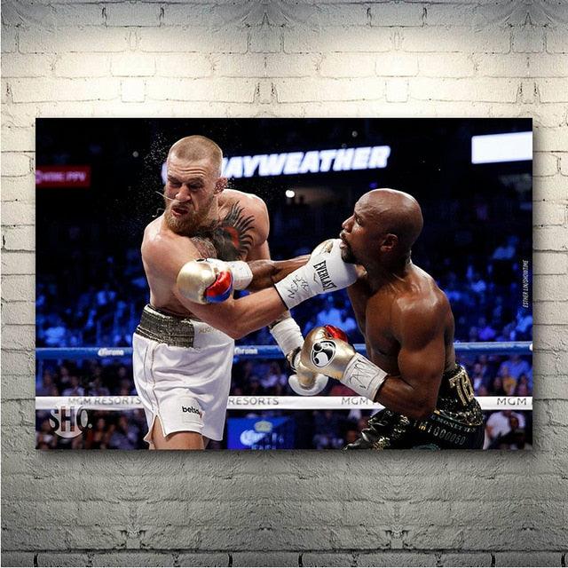 Conor McGregor Floyd Mayweather Boxing Poster - Aesthetic Wall Decor
