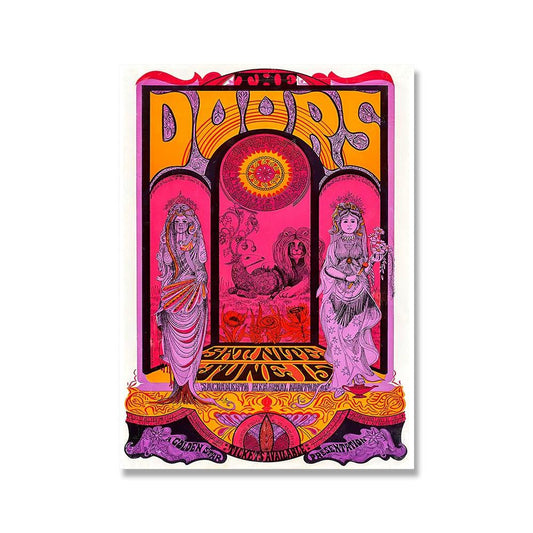 Doors Rock Band Concert Poster - Aesthetic Wall Decor