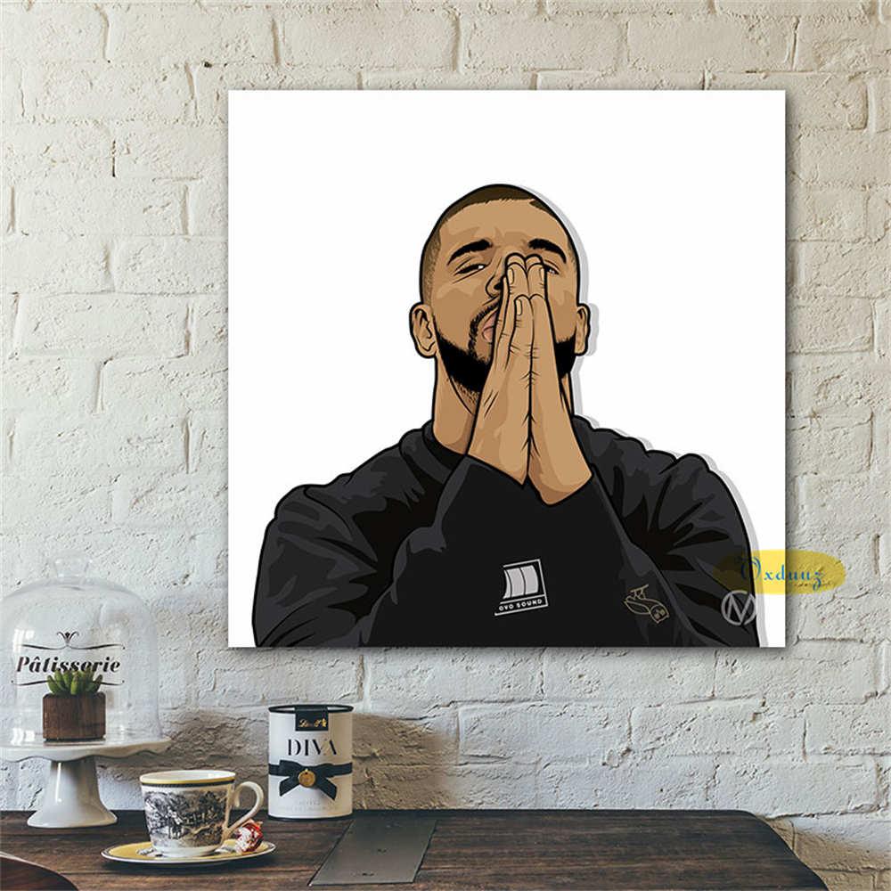 Drake Painting Music Wall Art Poster - Aesthetic Wall Decor