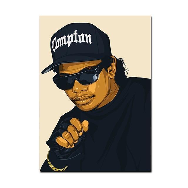 Eazy-E Compton Rap Music Painting Wall Art Poster - Aesthetic Wall Decor