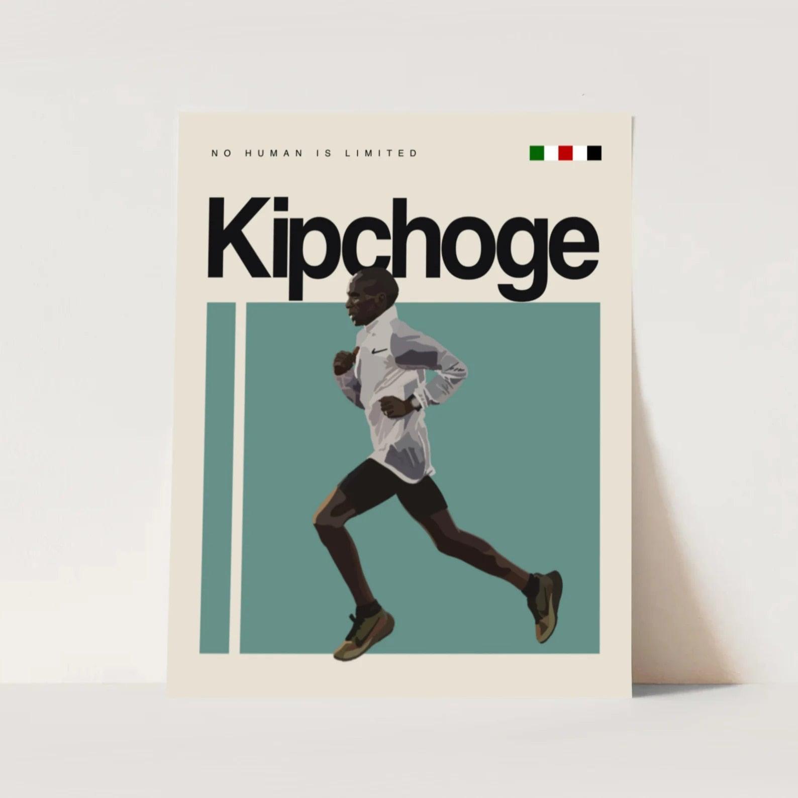 Eliud Kipchoge Athlete Sports Minimalist Wall Art Poster - Aesthetic Wall Decor