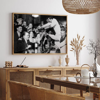 End of Prohibition Iconic Black and White Vintage Bar Decor Poster - Aesthetic Wall Decor