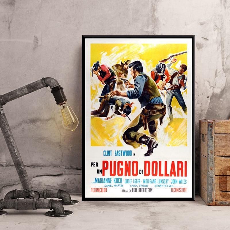 Fistful Of Dollars Italian Clint Eastwood Poster - Aesthetic Wall Decor