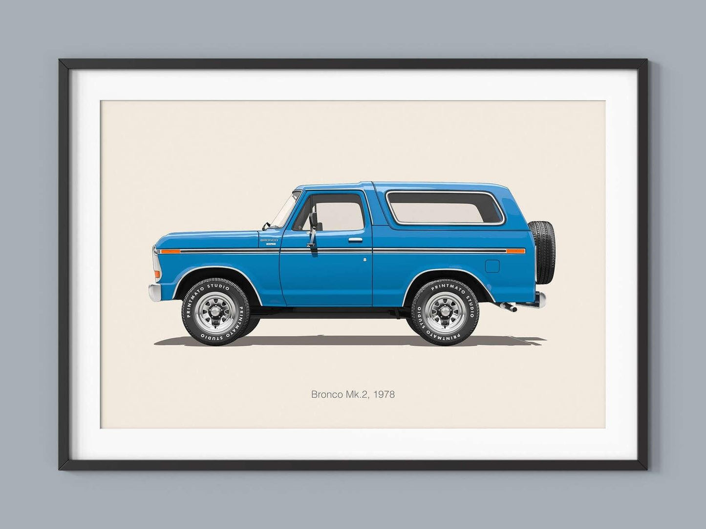 Ford Bronco Car Minimalist Poster - Aesthetic Wall Decor