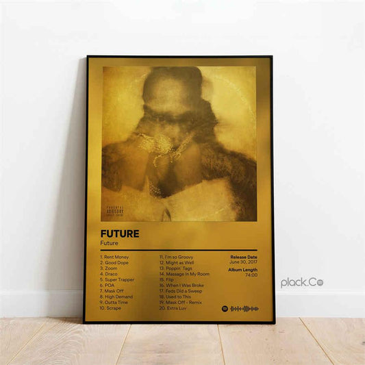 Future 2017 Classic Rap Music Album Cover Wall Art Poster - Aesthetic Wall Decor