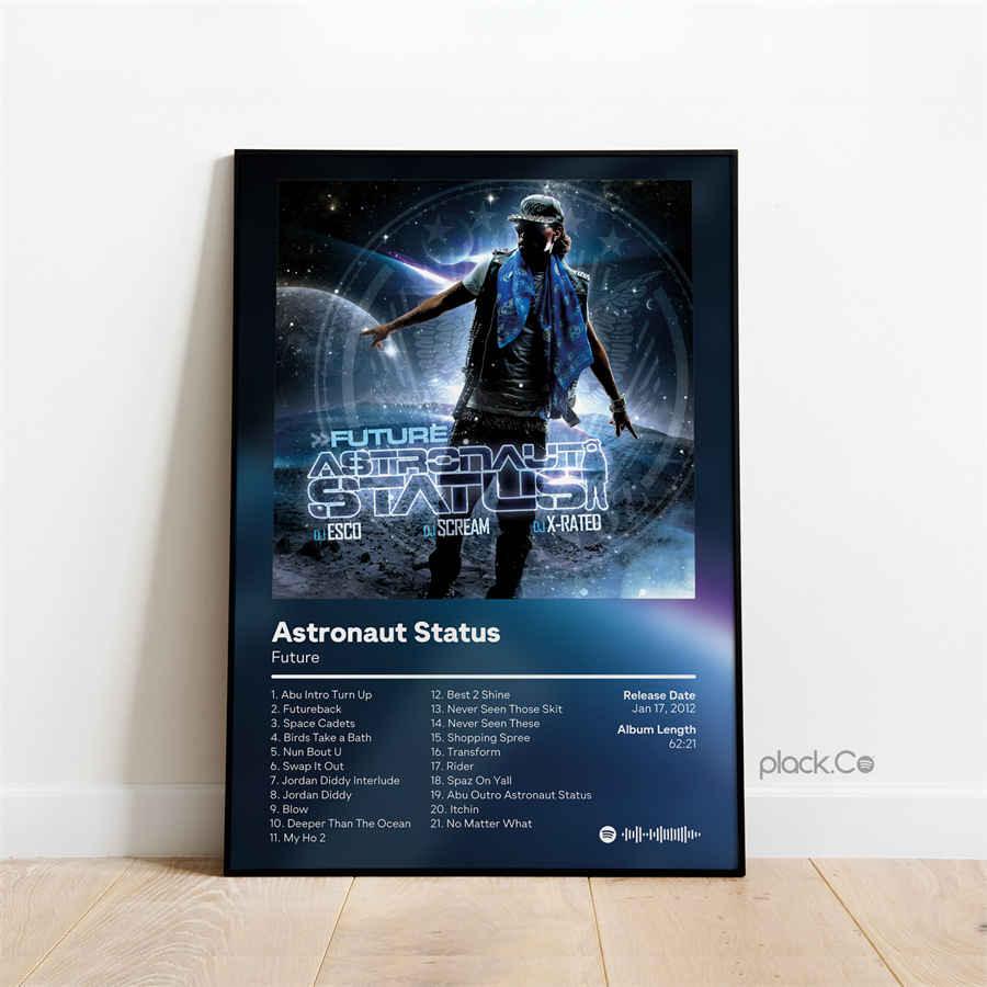 Future Astronaut Status Rap Music Album Cover Wall Art Poster - Aesthetic Wall Decor