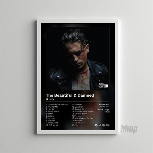 G Eazy The Beautiful And The Damned Rap Album Poster - Aesthetic Wall Decor