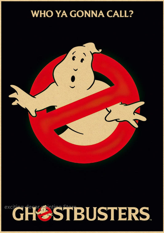 Ghost Busters Vintage Classic Movie Wall Art Poster - Aesthetic Wall Decor