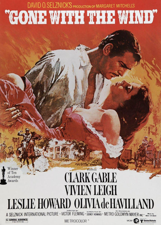 Gone With The Wind Poster, Old Movie Poster - Aesthetic Wall Decor