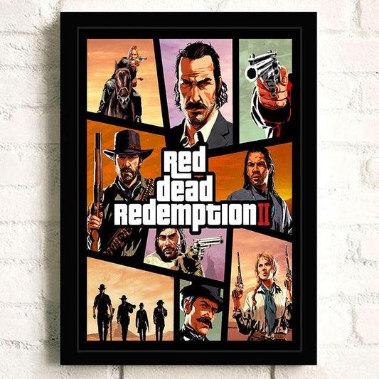 GTA Style Red Dead Redemption II RDR2 Video Game Wall Art Poster - Aesthetic Wall Decor