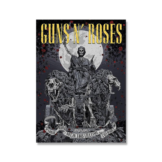 Guns N Roses Rock Band Poster - Aesthetic Wall Decor