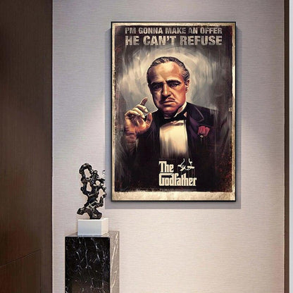 Im Gonna Make Him An Offer He Can't Refuse Godfather Movie Poster - Aesthetic Wall Decor