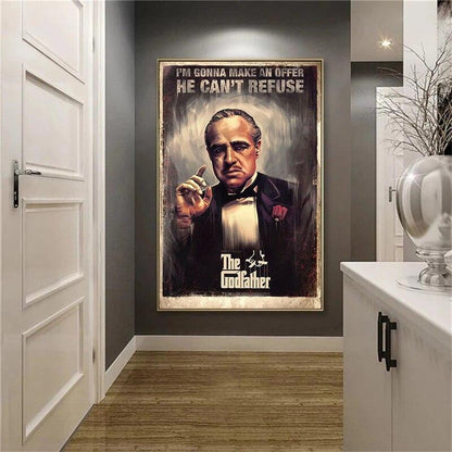 Im Gonna Make Him An Offer He Can't Refuse Godfather Movie Poster - Aesthetic Wall Decor