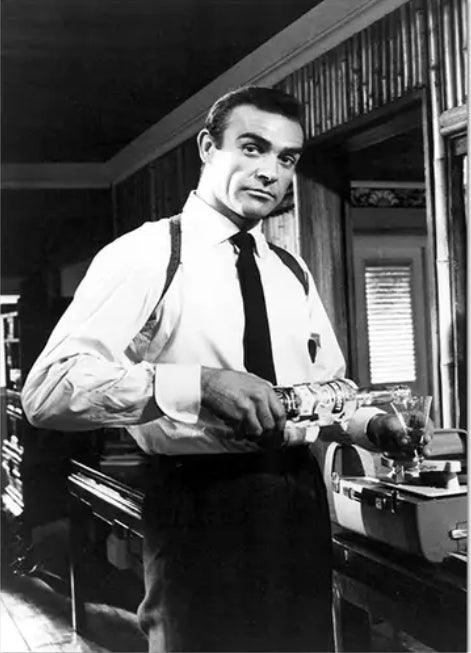 James Bond Sean Connery Pouring Drink 007 Wall Art Poster - Aesthetic Wall Decor
