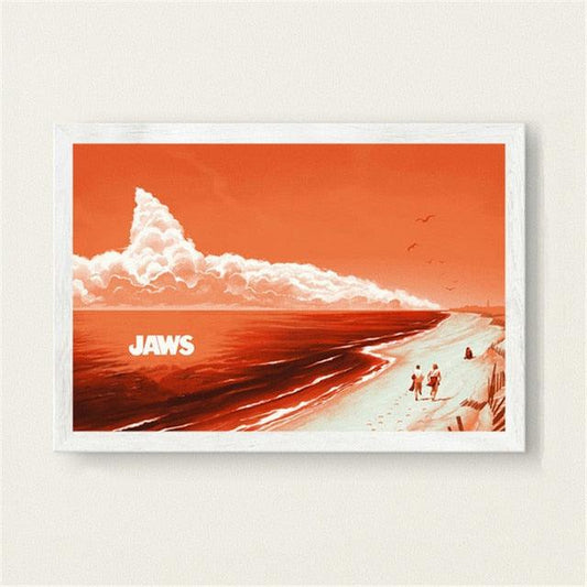 Jaws Red Beach Movie Poster - Aesthetic Wall Decor