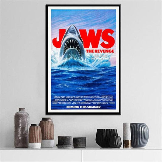 Jaws The Revenge Coming This Summer Poster - Aesthetic Wall Decor