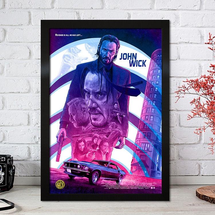 John Wick Cast Keanu Reeves Action Movie Wall Art Poster Aesthetic John Wick Cast Keanu Reeves Action Movie Wall Art Poster Aesthetic