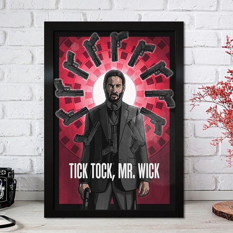 John Wick Tick Tock Mr. Wick Poster - Aesthetic Wall Decor