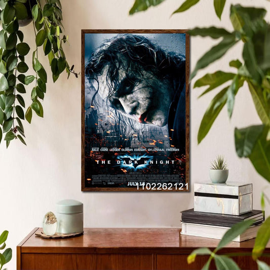 Joker The Dark Knight Classic Batman Movie Poster - Aesthetic Wall Decor