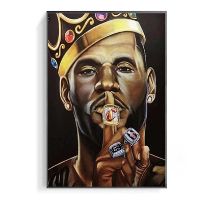 Lebron James King James Painting Poster - Aesthetic Wall Decor