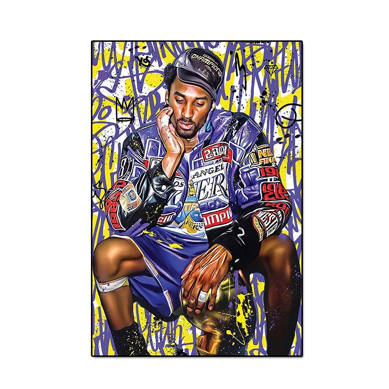 Kobe Bryant 2001 Championship Celebration Photo Poster