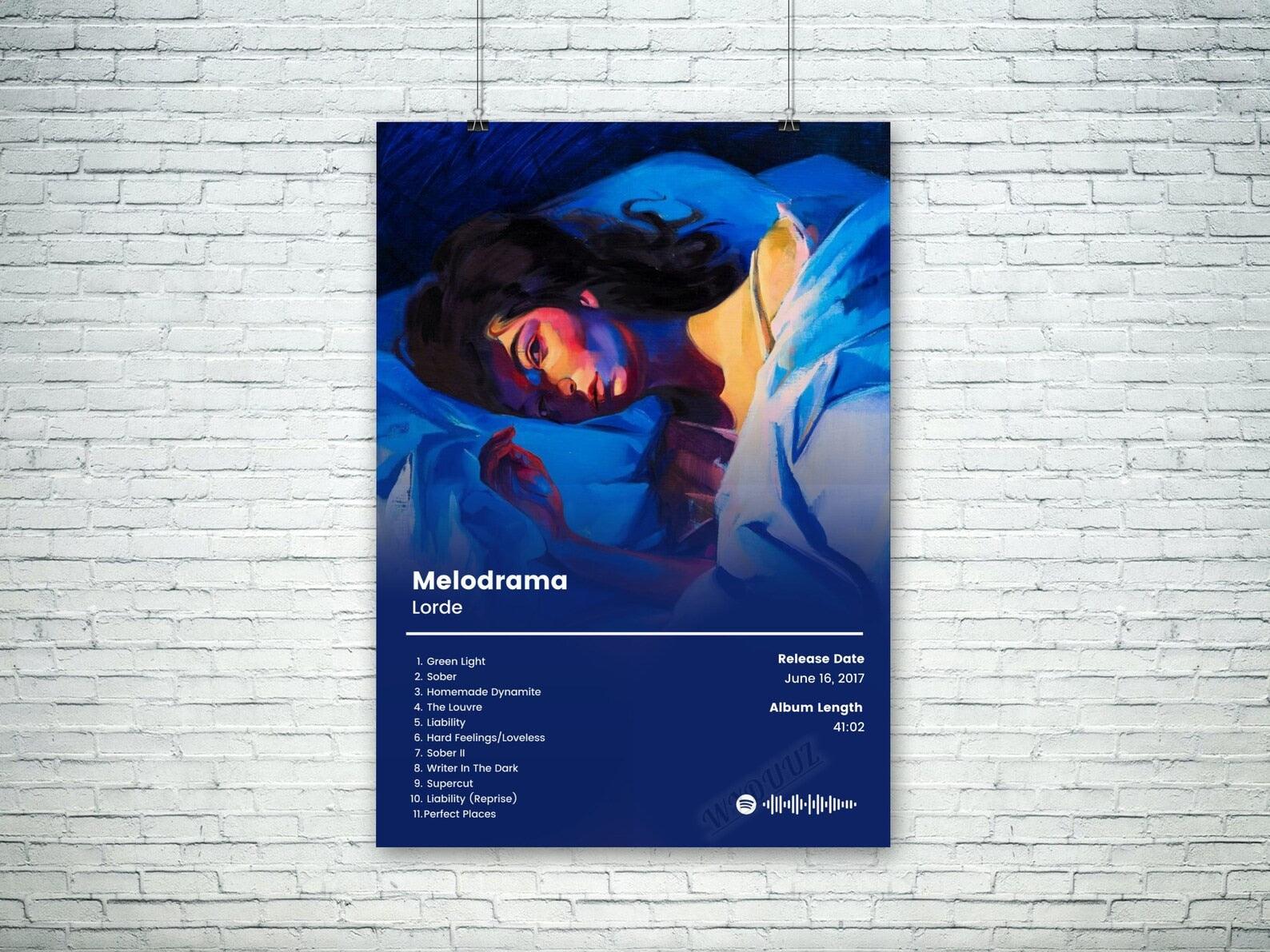 Lorde Melodrama Music Album Cover Wall Art Poster - Aesthetic Wall Decor