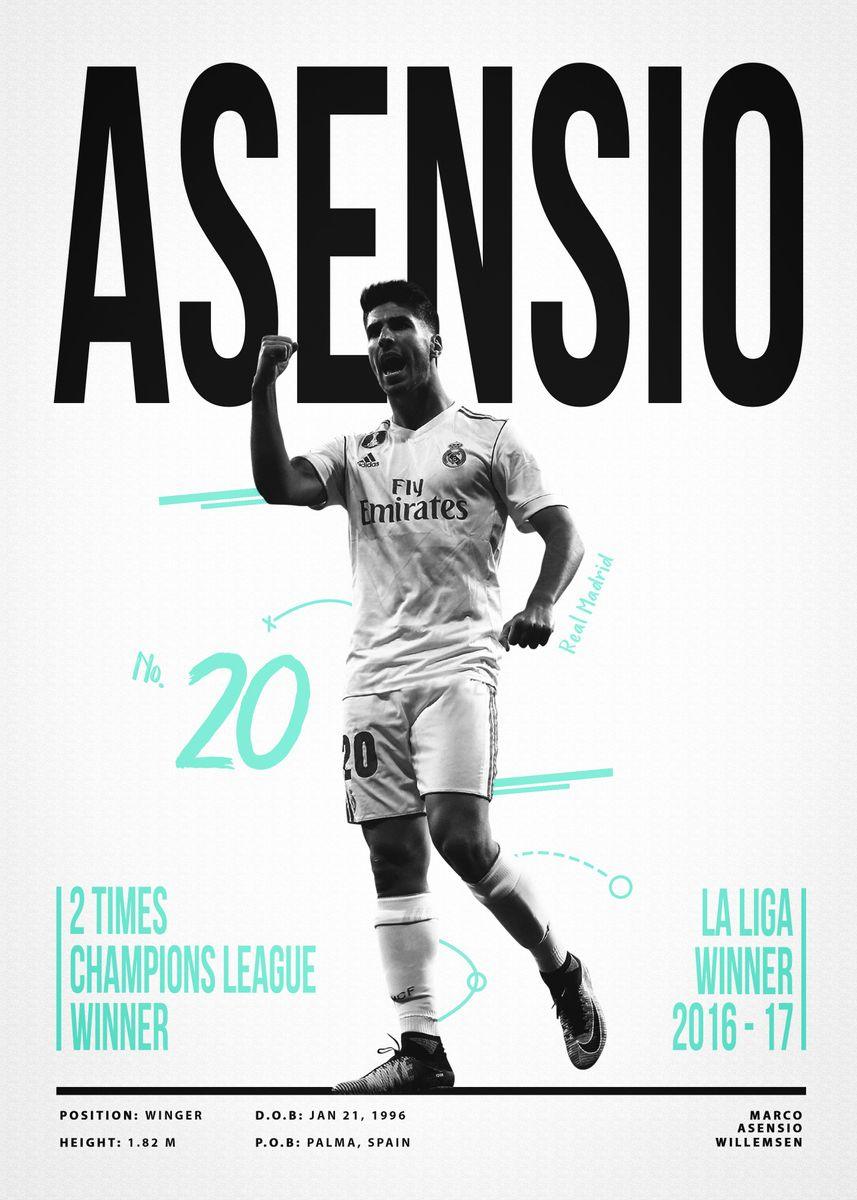 Marco Asensio Football Player Futbol Soccer Wall Art Poster - Aesthetic Wall Decor