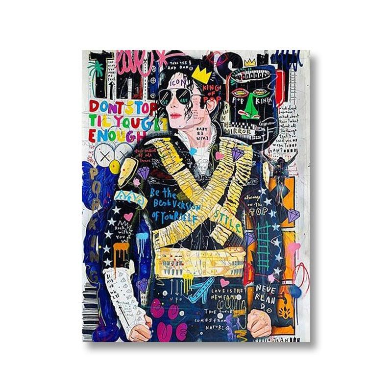 Michael Jackson Pop Art Wall Art Poster - Aesthetic Wall Decor