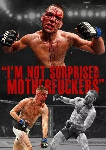 Nate Diaz Im Not Surprised UFC Poster - Aesthetic Wall Decor