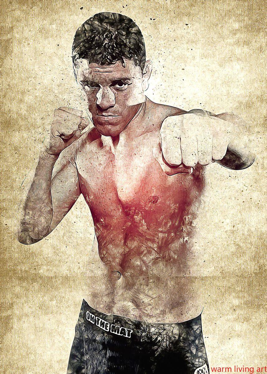 Nick Diaz UFC Wall Art Poster - Aesthetic Wall Decor