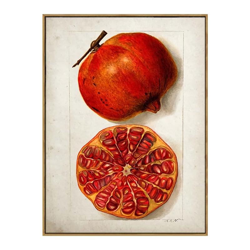 Pomegranate Aesthetic Fruit Kitchen Wall Art Poster - Aesthetic Wall Decor