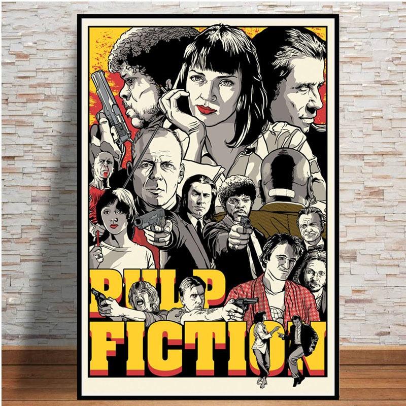 Pulp Fiction Comic Movie Poster - Aesthetic Wall Decor