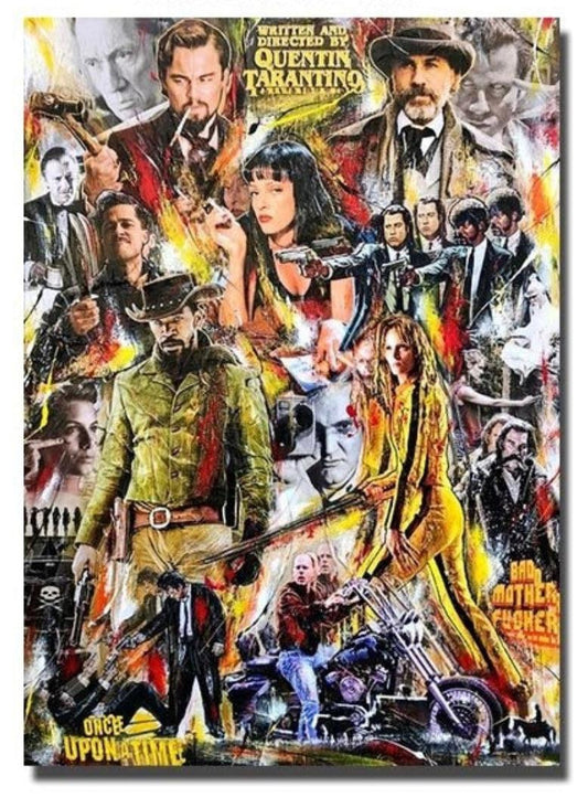 Quentin Tarantino Pop Art Movie Poster - Aesthetic Wall Decor