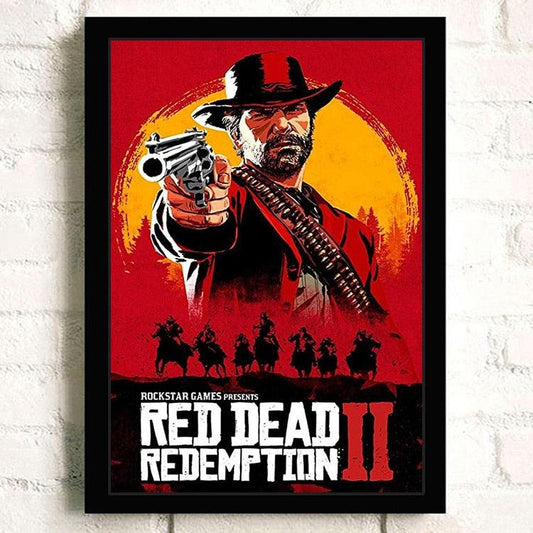 Red Dead Redemption RDR2 Video Game Wall Art Poster - Aesthetic Wall Decor