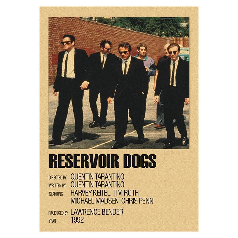 Reservoir Dogs Quentin Tarantino Movie Polaroid Minimalist Poster - Aesthetic Wall Decor