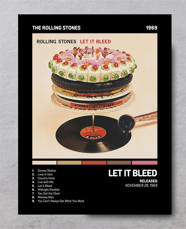 Rolling Stones Let It Bleed Music Album Cover Wall Art Poster - Aesthetic Wall Decor
