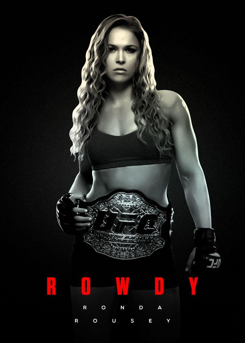 Ronda Rousey UFC Sports Legends Poster - Aesthetic Wall Decor