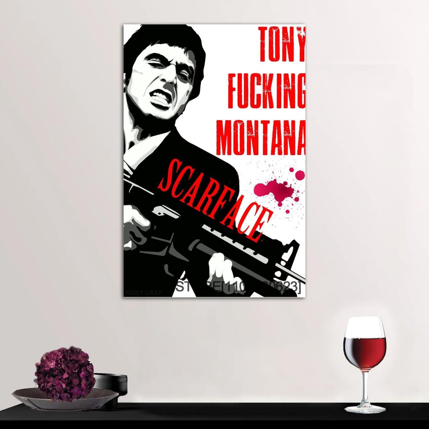 Scarface Tony Fucking Montana Movie Wall Art Poster - Aesthetic Wall Decor