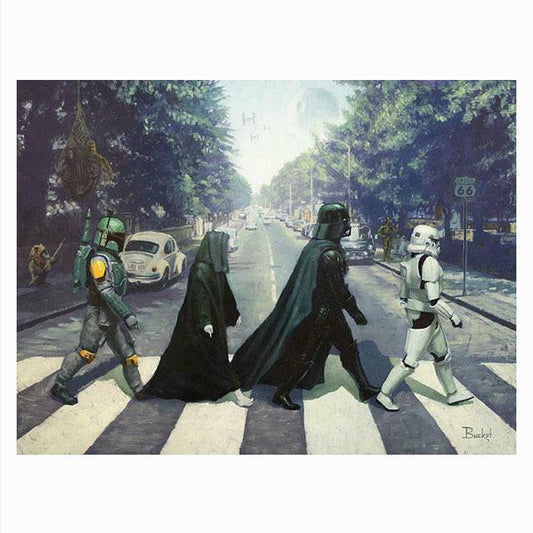 Starwars Darth Vader Beetles Abbey Road Poster - Aesthetic Wall Decor